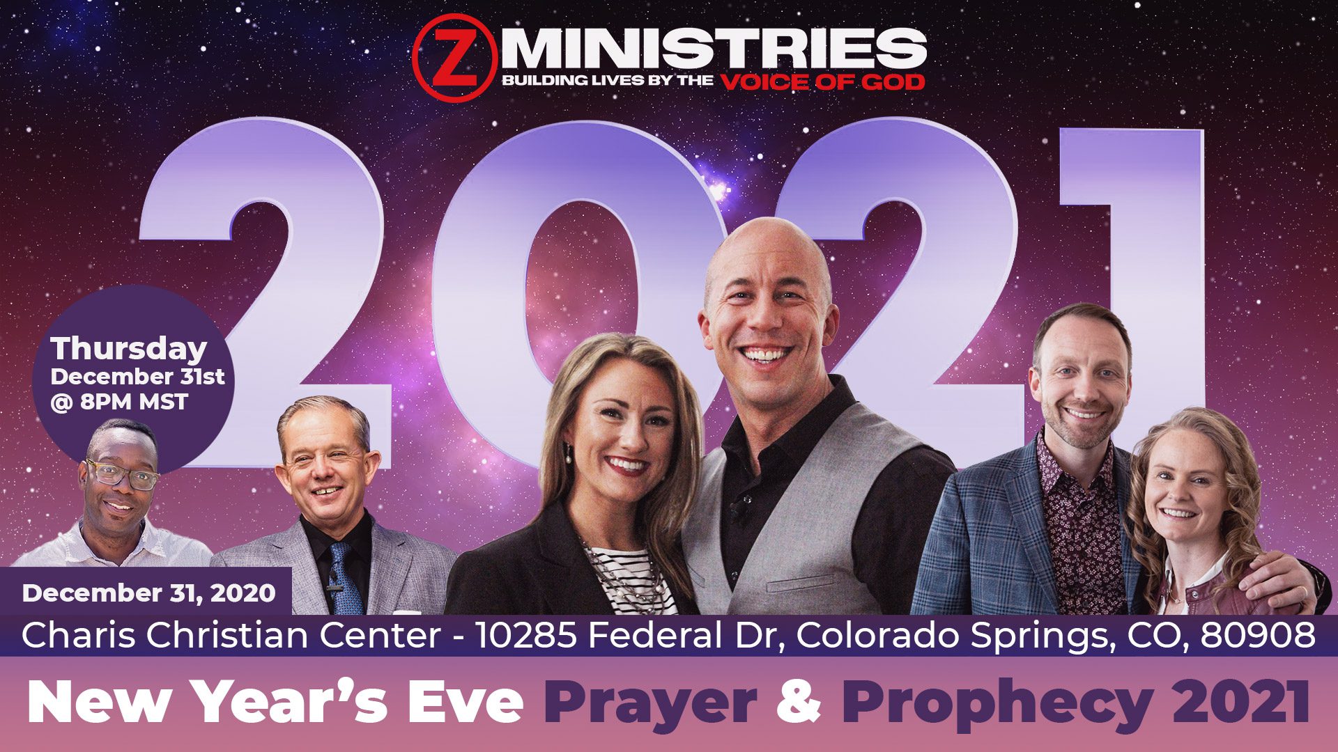 New Year's Eve Prayer & Prophecy 2021 with Guest Speakers Ashley and Carlie Terradez