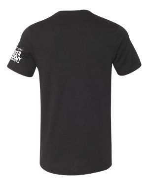 Gray/Black Power Academy T-shirt back view