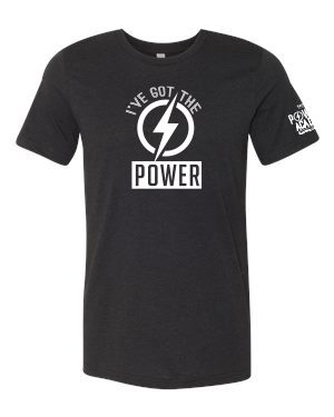Gray/Black Power Academy T-Shirt with I've Got The Power design