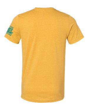 Mustard Power Academy t-shirt with I've Got The Power design