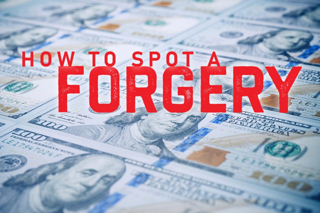 how to spot a forgery